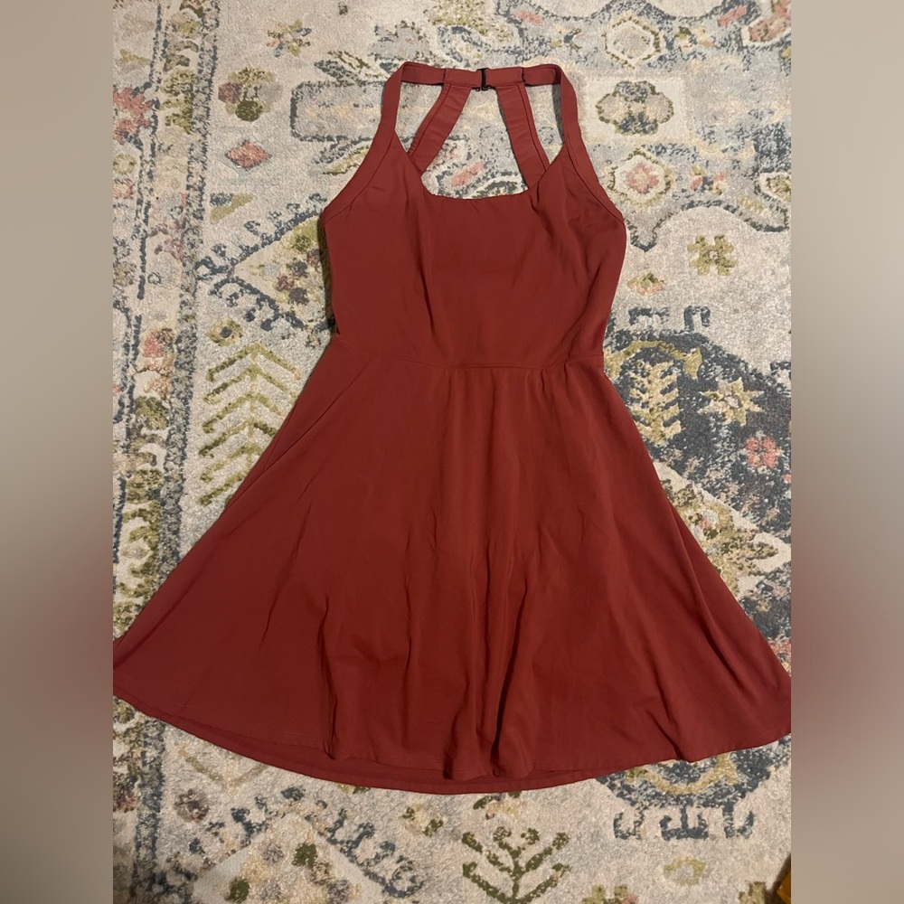 Size small maroon halara easy peezy dress